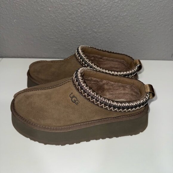 UGG TAZZ Platform 🍂 HICKORY 🍂 Brand New - Picture 1 of 5